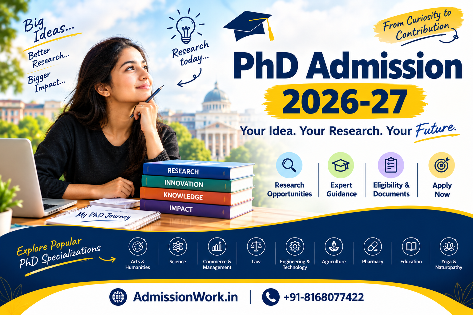 PhD Admission 2026-27: Complete Guide to Eligibility, Admission Process, Fees & Career