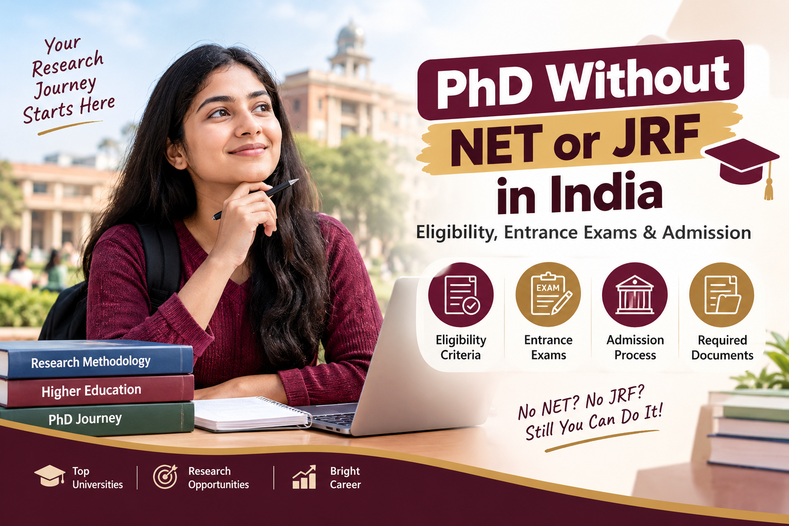 PhD Without NET or JRF in India: Eligibility & Admission 2026