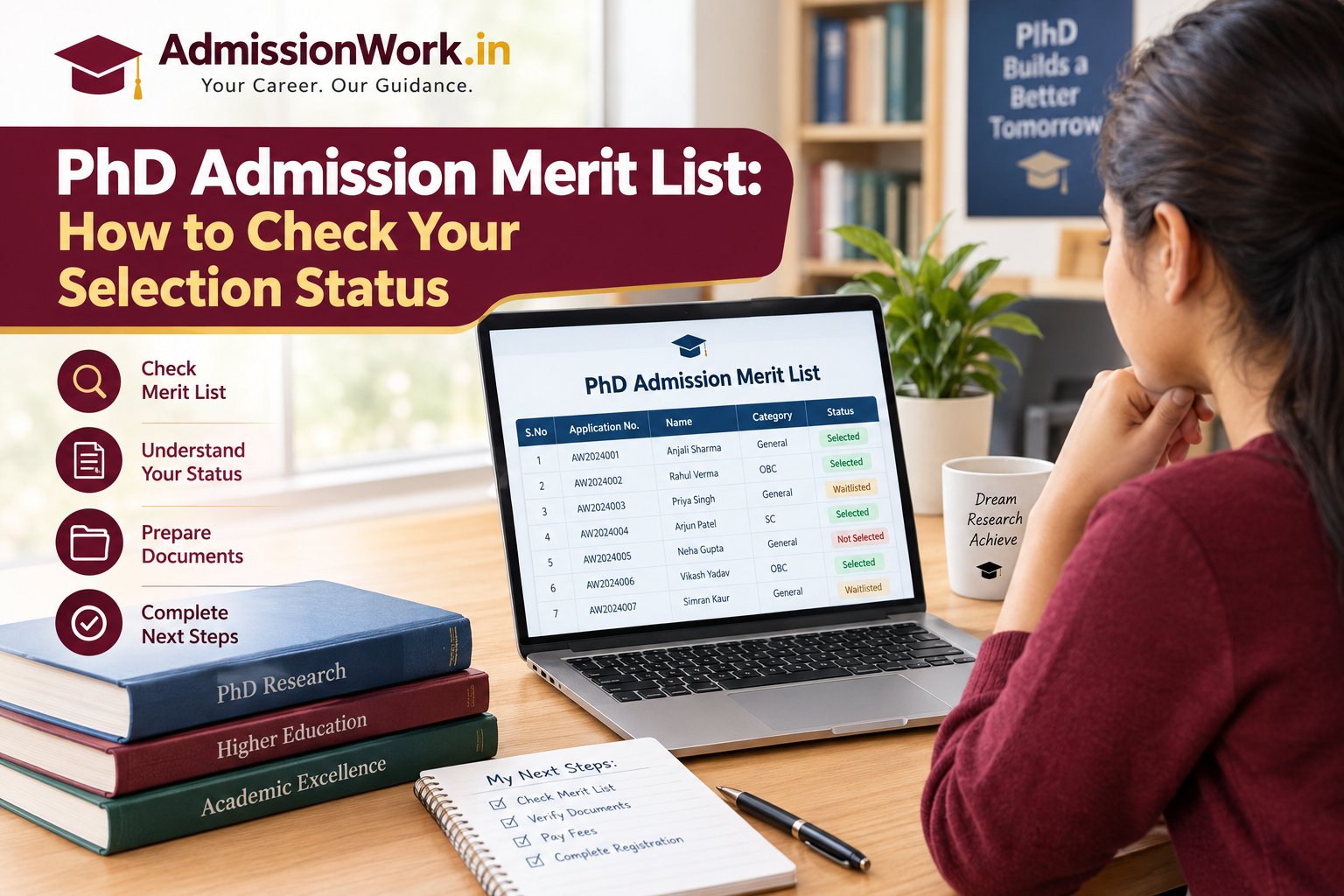 PhD Admission Merit List: How to Check Your Selection Status